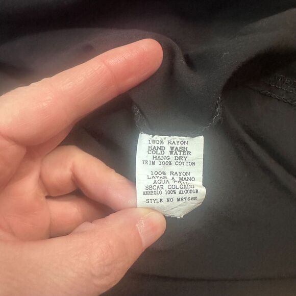 Monoreno Black Boho Tunic Top Mini Dress S Crochet Lace Trim - Picture 3 of 4